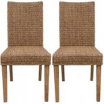 Sidmouth Pair of Dining Chairs – Brown Mid Oak (Brown)