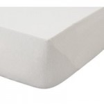 100% Brushed Cotton 25cm Cream Fitted Sheet Cream