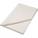 100% Brushed Cotton Cream Flat Sheet Cream