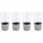 4 Pack Ombre Highballs Silver