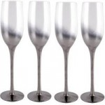 Set of 4 Ombre Champagne Flutes Clear