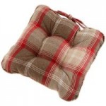 Highland Check Seat pad Blue / Red