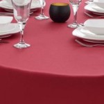 Spectrum Round Tablecloth Red
