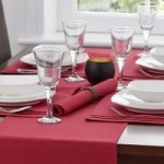 Spectrum Red Pack of 4 Napkins Red
