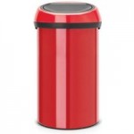 Brabantia Red 60 Litre Touch Bin Red
