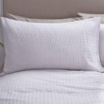 Logan Seersucker Grey Oxford Pillowcase Grey