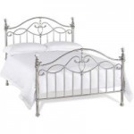 Catalina Shiny Nickel Bedstead Silver