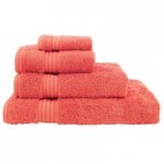 Coral Egyptian Cotton Towel Coral (Red)