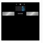 Salter Black Glass Analyser Bathroom Scales Black