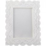 Resin Lace Effect Photo Frame White