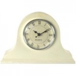White Classic Mantel Clock Cream