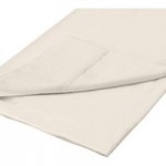 Dorma 500 Thread Count 100% Cotton Satin Plain Cream Flat Sheet Cream