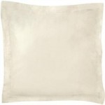 Dorma 500 Thread Count 100% Cotton Satin Plain Cream Continental Square Pillowcase Cream