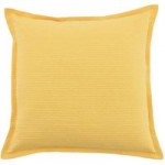 Large Oxford Edge Yellow Slub Cushion Yellow