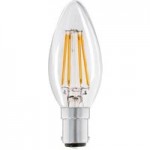 Dunelm 4W LED SBC Filament Candle Bulb Clear