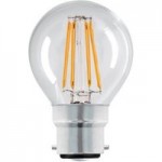 Dunelm 4W LED BC Filament Round Bulb Clear