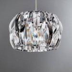 Wavy Easy Fit Pendant Shade Clear