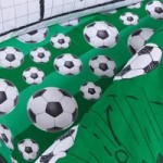 Football 25cm Fitted Sheet Green