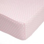 Fluffy Friends Pink Polka Dot 25cm Fitted Sheet Pink
