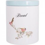 Beautiful Birds Bread Crock White