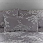 Laura Grey Jacquard Housewife Pillowcase Grey