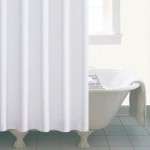 Waffle Shower Curtain White