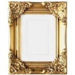 Gold Dorma Swept Photo Frame 7”? x 5”? (18cm x 12cm) Gold