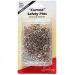 Sew Easy Curved Safety Pins Silver