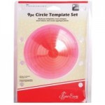 Sew Easy Set of 9 Circular Templates Red