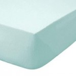 Kids Non Iron Plain Dye Turquoise Cot Bed Fitted Sheet Turquoise Blue