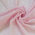 Sparkle Baby Pink Tulle Fabric Baby Pink