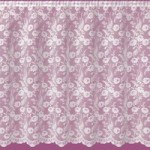 Lillian Lace Net Fabric White
