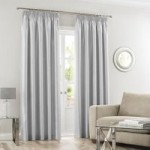Montana Silver Pencil Pleat Curtains Silver