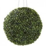 Artificial Hanging Solid Green Topiary Ball Green