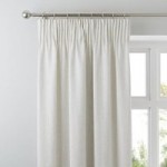 Purity Natural Pencil Pleat Curtains Natural