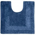 Super Soft Reversible Indigo Pedestal Mat Indigo (Blue)