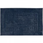 Luxury Cotton Indigo Non-Slip Bath Mat Indigo (Blue)