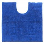 Luxury Cotton Non-Slip Indigo Pedestal Mat Indigo (Blue)
