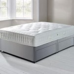 Fogarty Orthopaedic 1000 Mattress and Sprung Edge Divan Set with 4 Drawers Grey