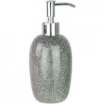 Sparkle Silver Resin Lotion Dispenser Silver