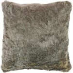 Husky Faux Fur Cushion Grey