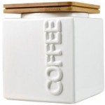 Maritime Coffee Canister White