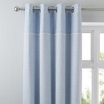 Millie Blue Thermal Eyelet Curtains Blue