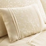 Crochet Jacquard Cream Boudoir Cushion Natural (Cream)