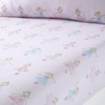 Fairies Pink Fitted Sheet Pink
