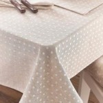 Linen Spot Tablecloth Natural