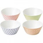 Royal Doulton Pastels Accent Set of 4 Small Bowls Assorted