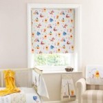 Disney Winnie the Pooh Blackout Cordless Roller Blind White / Blue / Yellow