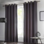 Owen Black Thermal Eyelet Curtains Black