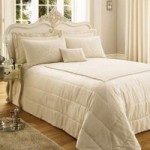 Crochet Cream Jacquard Bedspread Cream Natural